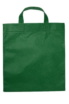 Mulepose med logo grøn