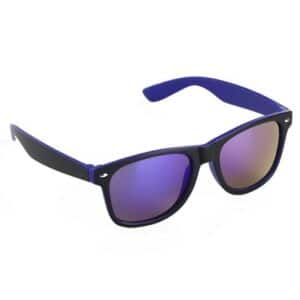 Solbriller med logo - sort og blå